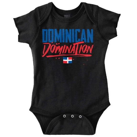 Dominican Domination Proud Loud DR Romper Boys or Girls Infant Baby Brisco Brands NB