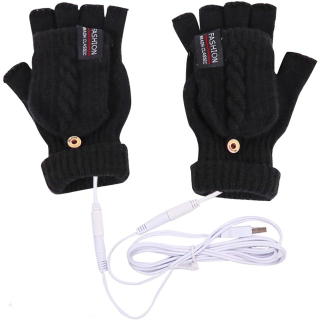 Guantes Térmicos Térmicos Para Hombres Mujeres Manoplas Térmicas Calentadores De Manos Eléctricos Usb Recargables Lavables Manos Completas Y Medias Guantes Cálidos Para Interiores O Exteriores Caza Ca Namotu CZYD-HY196-1