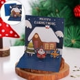 thumbnail image 2 of Less Than 5 Greeting Card Christmas Card Small Card with Envelope Sticker 3D Cute Holiday Greeting Card Santa Snowman Reindeer Christmas Tree Christmas Card 4x5 Inches, 2 of 9