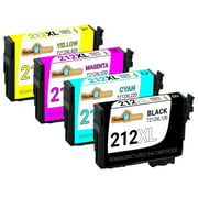 Epson 212XL High Yield Remanufactured Ink Cartridge 4-Piece Combo Pack