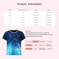thumbnail image 7 of vastwit Kids Boys Goalie Shirt Gradient Soccer Jersey Sport T-shirts Quick-Drying Workout Training Orange 3XS, 7 of 7