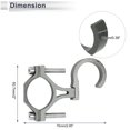 thumbnail image 4 of Gancho colgante para motocicleta Arco Soporte para casco de motocicleta Equipaje Bolsa para scooters bicicletas Aleación de aluminio tono titanio 1 juego, 4 of 7
