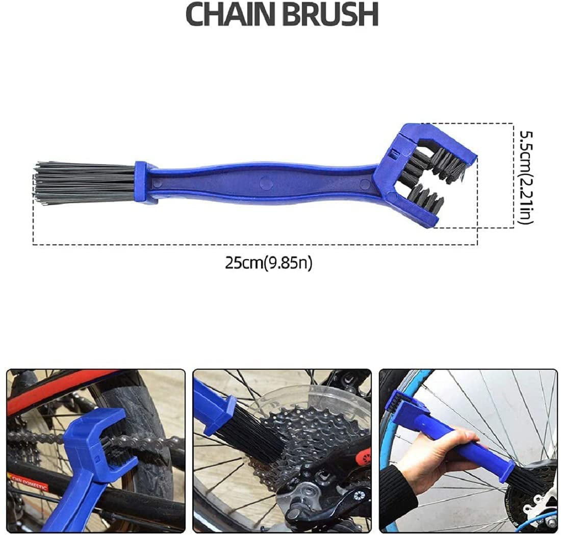 Bicycle Clean Brush Bicycle Scrubber Bike Chain Clean Tool Multi-Purpose for Cycling Bikes Road Bikes Mountain Bikes MTB Bike Chain Cleaner 10 Pcs 