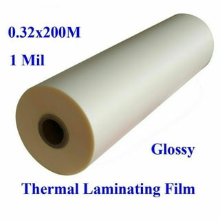 Techtongda 0.69x31 Yard Laser Star Cold Laminating Film Cold Roll Laminating for Offlce Supplies, White