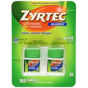 Zyrtec Allergy Original Prescription Strength Tablets, 10mg , 100 count