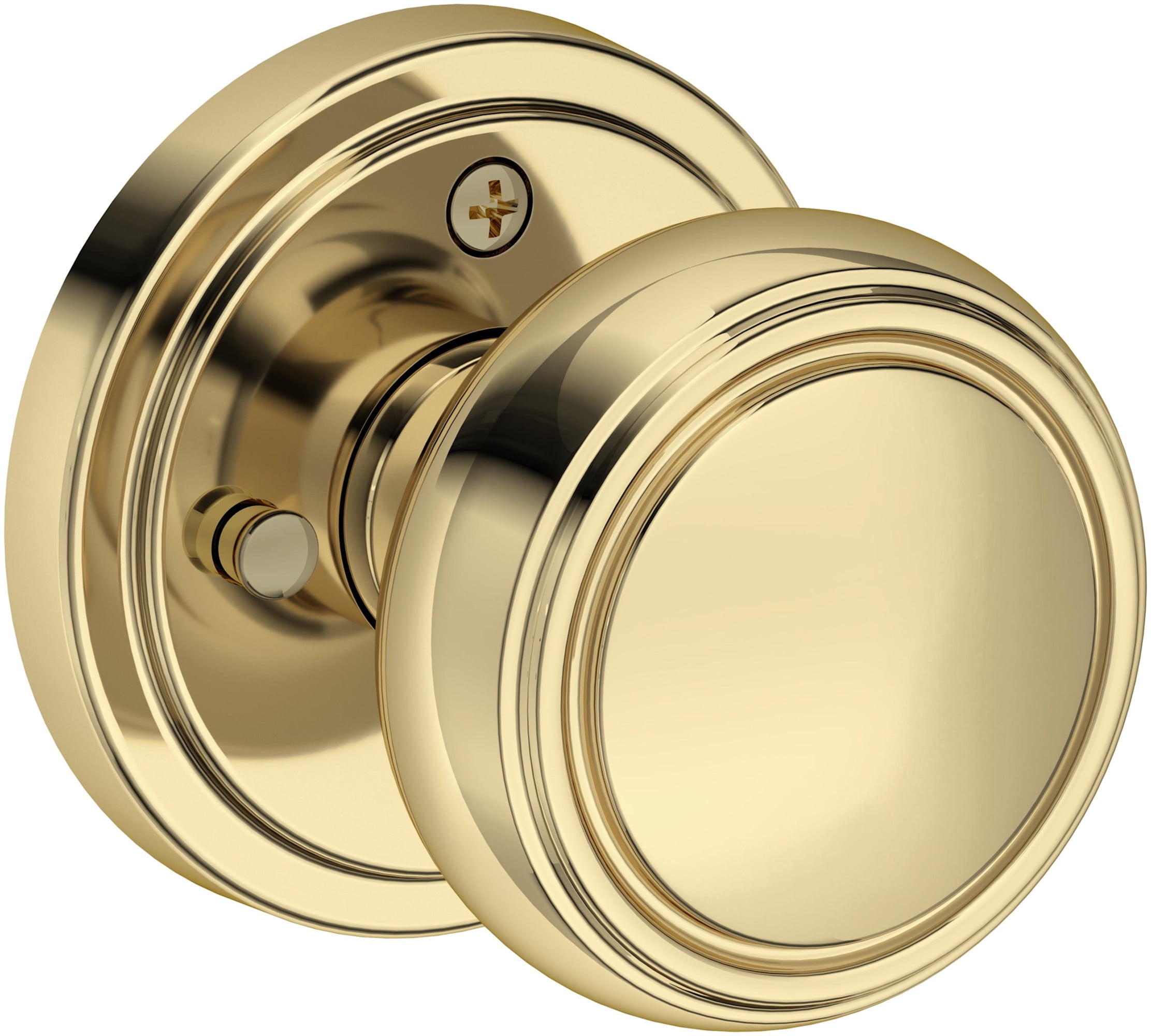 Baldwin PVBRESRR112 Bremerton Privacy Door Knob Set - Bronze