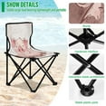 thumbnail image 4 of WOBOGO Pink Pig Camping Chair Convenient Four Corner Backrest Folding Stool Can Hold Up to 220lbs, 4 of 8