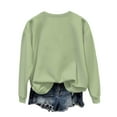 thumbnail image 7 of Christmas Outfits for Women Loose Crewneck Graphic Pullover Sweatshirt without Hood Long Sleeve Holiday Tops (XL, Green #B), 7 of 7