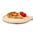thumbnail image 3 of Bandeja para pizza, plato de madera natural, pan, pastel, 6 tamaños, selección de utensilios de cocina largos 9 pulgadas, 3 of 9