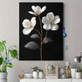 thumbnail image 4 of Qisvanset 12x16 Inch Dark Wildflower Botanical Canvas Wall Art, Modern Minimalist Floral Farmhouse Decor, 4 of 8