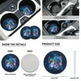 thumbnail image 6 of Uorisanigo Sea Turtle Flower 10 Pieces Auto Accessories Set with Comfortable Car Seat Covers and Steering Wheel Cover Car Seat Belt Cover Auto Water Cup Pad Chapstick Holder for Cars SUVs, 6 of 7