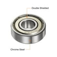 thumbnail image 4 of Uxcell 608ZZ Deep Groove Ball Bearings 8x22x7mm Chrome Steel ABEC3 Z3 10 Pack, 4 of 5