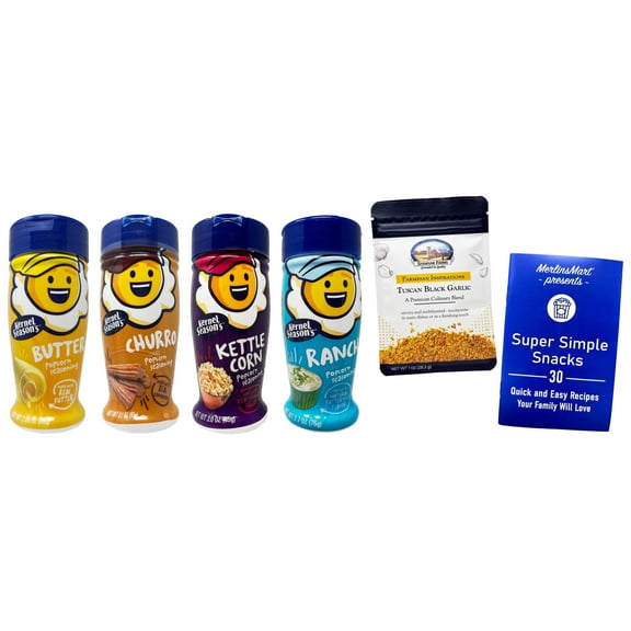 Kernel Season's Popcorn Seasoning - 4 flavors - 1 each: Ranch, Butter, Churro, Kettle Corn | Shawhan Farms Parmesan   MerlinsMart Zine