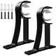 thumbnail image 1 of 2 Pack Heavy Duty Metal Curtain Rod Brackets - For 25-30mm Curtain Rod - Black, 1 of 5
