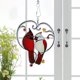 thumbnail image 5 of Elegante pájaro teñido Ventana Colgantes Pájaros de cristal Colectores de terre Colgante Acrílico Pájaros Decoración de pared para rama Oficina , E perfecl Colgante de ventana de pájaros, 5 of 7