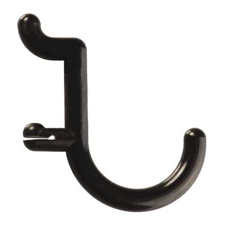 Locking Pegboard Hook - Locking Pegboard Hooks,1 in. L,Blk,PK25 FUNCTIONAIRE 25-FH1-4