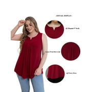a.Jesdani Womens Plus Size Tunic Tank Tops Sleeveless Casual Blouses m-4x