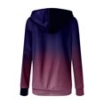 thumbnail image 4 of Mujeres Casual Gradiente Impresión Con Capucha Manga Larga Cordón Cobertura Tops Sudadera Con Capucha Fridja  hj4993, 4 of 4