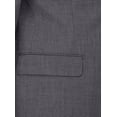 thumbnail image 4 of LN LUCIANO NATAZZI Men's Two Button Suit 2 Piece Set Modern Fit Jacket Birdseye Medium Gray, 4 of 5