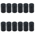thumbnail image 1 of YISITIAN 12-Pack 3/4" x 1-1/5" Stainless Steel Glass Standoff Mounts, Wall Standoffs Advertising Nails Hardware, Matte Black CJ919-104690, 1 of 5