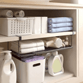 thumbnail image 2 of Étagère sous Armoire Réglable, Rangement sous Bureau avec Longues Pinces pour Bureau, Rangement sous Étagère en Métal pour Armoires-A, 2 of 6