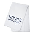 thumbnail image 1 of Tabernacle, New Jersey, 08088 Zip Code (Blue) (100% Cotton Tea Towel, Decorative Hand Towel, Kitchen and Home), 1 of 3