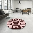 thumbnail image 3 of Ahgly Company Indoor Rectangle Patterned Deep Rose Pink Area Rugs, 2' x 4', 3 of 6
