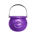 thumbnail image 1 of HUASHENG 8 Inch Plastic Cauldron Kettle For St. Day And Halloween Large Bucket For Table Decorations Centerpieces, 1 of 8