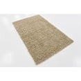 thumbnail image 2 of Unique Loom 3136658 3 ft. 3 in. x 5 ft. 3 in. Solid Shag Rectangular Rug, Taupe, 2 of 2