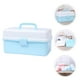 thumbnail image 5 of Contenedor de almacenamiento de herramientas de arte Caja de herramientas de pintura Caja de herramientas de manualidades de múltiples capas Estuche de mano, 5 of 6