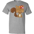 thumbnail image 3 of Inktastic Cute Squirrel, Squirrel With Flowers, Fluffy Tail T-Shirt, 3 of 5