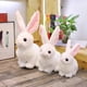 thumbnail image 2 of Kawaii 2023 nueva llegada Mini realista lindo conejo de peluche de piel de animal realista conejo de Pascua modelo de juguete de simulación regalo de cumpleaños, aproximadamente 30 cm, marrón, aprox, 2 of 5