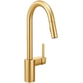 thumbnail image 1 of Grifo de Cocina Align Moen con Rociador Extraible Moderna 1 Manija Tecnología Reflex y Power Clean Dorado Cepillado Moen 7565BG, 1 of 2