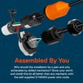 thumbnail image 5 of True Mods 50A RV Power Inlet Shore Power Supply Kit w/Cord Boot Protector & Receptacle [NEMA SS2-50 125/250V] [Twist-Lock] [6/3+8/1AWG Wire Compatible] [LED Indicator] [ETL] Boat Trailer - Black, 5 of 9