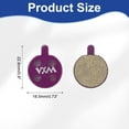 thumbnail image 2 of 2set Disc Brake Pad 0.73" x 0.9" Semi-Metallic Resin Bike Brake Pads for BB7 M355 M446 M640 Mountain Road Bikes, Purple, 2 of 7