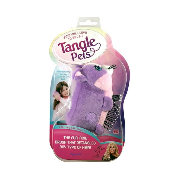 Tangle Pets Brush, Choose Cupcake the Cat or Sparkles the Unicorn