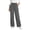 Grey, variant on Wide Leg Jeans for Women Elastic High Waisted Drawstring Pants Pull On Baggy Soft Denim Pants with Pockets