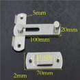 thumbnail image 2 of Allume 4Pcs Stainless Steel Door Bolt Latch Slide Catch Lock Home Safety Gate Hardware Silver, 2 of 4