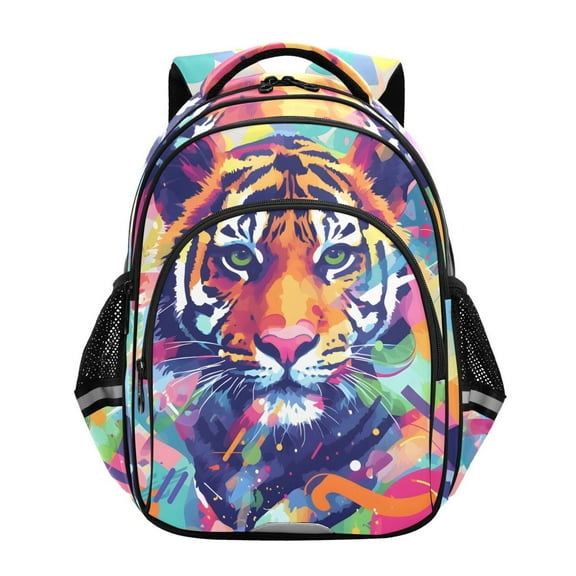 ALAZA Abstract Tiger School Backpack Elementary Bag Bookbag Travel Rucksack