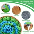 thumbnail image 3 of Snuffle Mat for Dogs, Adjustable Dog Feeding Mat for Smell Training and Slow Eating, Interactive Dog Food Mat and Bowl Encourages Natural Foraging Skills and Stress Relief ( 17*17 inch), 3 of 6