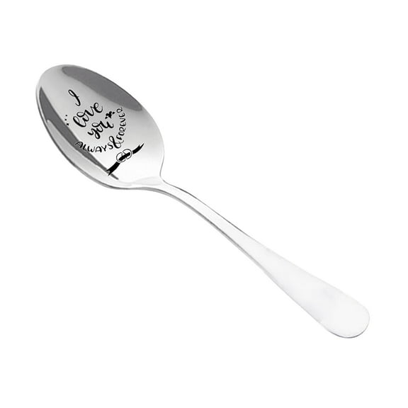 Wedding Gifts Valentine's Day Stainless Steel Long Handle Spoon Spoon Tableware Spoon Personalized Gift Spoo