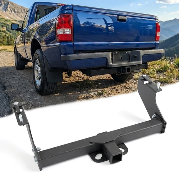 Black Class 3 Tow Trailer Hitch 2 Inch Receiver Compatible with 1983-2011 Ford Ranger / 1994-2009 Mazda B2300 B3000 B4000 Pickup
