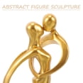 thumbnail image 3 of Couple Sculpture Resin Craft Abstract Couple Hug Kiss Figurine Decor Couple Statue Decor, 3 of 4