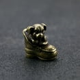 thumbnail image 3 of Brass Dog Pendant Cute Shoe Dog Pendant Piece Antique Keychain Accessory 1pc, 3 of 13