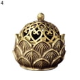 thumbnail image 2 of Flmtop Lotus Pattern Incense Holder Alleviate Anxiety Brass Delicate Craft Stick Incense Burner for Decorating, 2 of 8