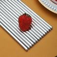 thumbnail image 5 of ReaNea Silver 10 Pairs of Reusable Chopsticks, Stainless Steel Metal Chopsticks, Japanese Chinese Korean Chopsticks 8.9 Inch, 5 of 8