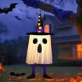 thumbnail image 5 of Halloween Decorations Outdoor,Hanging Ghost Halloween Decor with String Lights Battery Operated, Ghost Decor with with Hat for Home Yard Porch, 5 of 9