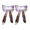 thumbnail image 1 of RV 2 uds. De adornos navideños transparentes con lazo brillante para decoración de árboles de Navidad (luz de colores) Sailing Electrónica, 1 of 5