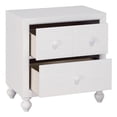 thumbnail image 2 of Lexicon Wellsummer 2 Dovetail Drawers Modern Wood Nightstand in White, 2 of 7
