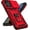 Red w/ Slide Camera 2nd gen. Military Grade, variant on HCTian for Motorola Moto G 2025 / Moto G 2026 / Moto G Play 2026 Case, with Slide Camera Cover HD Screen Protector [Military Grade 16ft. Drop Tested] Ring Holder Kickstand Protective Phone Case